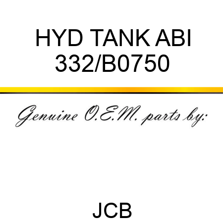 HYD TANK ABI 332/B0750