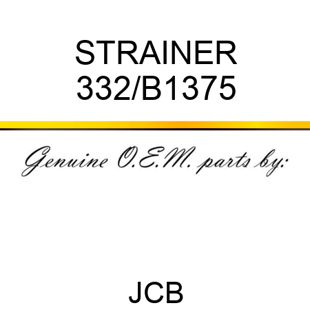 STRAINER 332/B1375