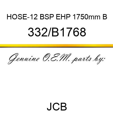 HOSE-12 BSP EHP 1750mm B 332/B1768