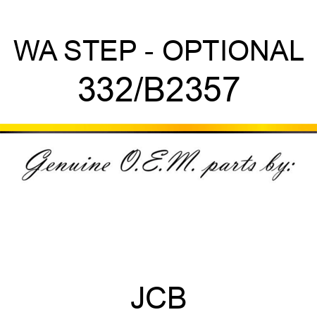 WA STEP - OPTIONAL 332/B2357