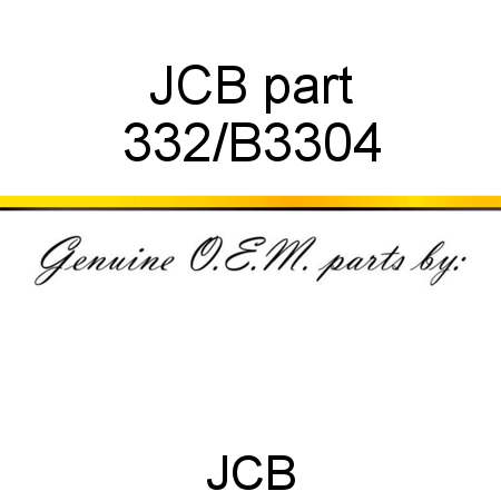 JCB part 332/B3304