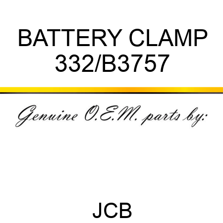 BATTERY CLAMP 332/B3757