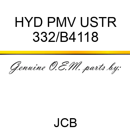 HYD PMV USTR 332/B4118