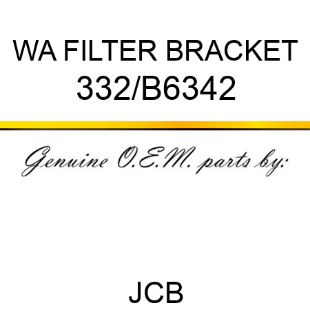 WA FILTER BRACKET 332/B6342
