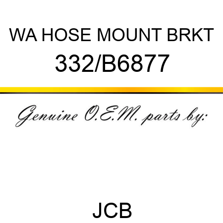WA HOSE MOUNT BRKT 332/B6877