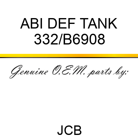ABI DEF TANK 332/B6908