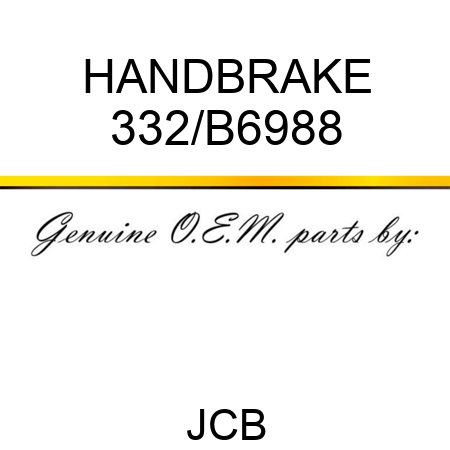 HANDBRAKE 332/B6988