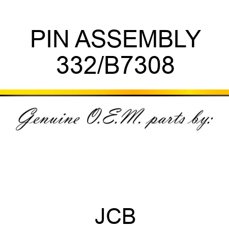 PIN ASSEMBLY 332/B7308