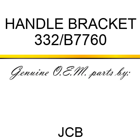 HANDLE BRACKET 332/B7760