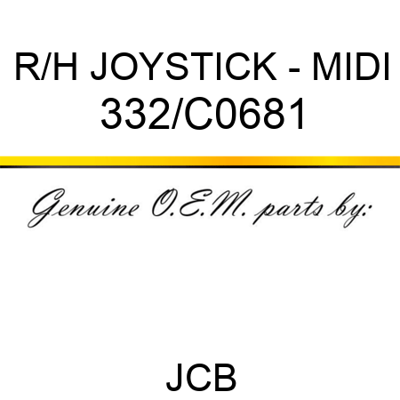 R/H JOYSTICK - MIDI 332/C0681