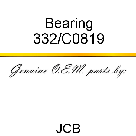 Bearing 332/C0819