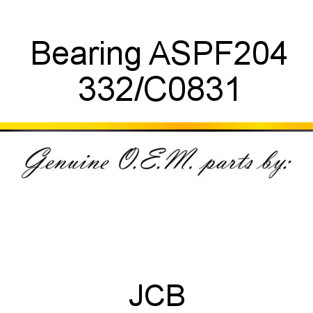 Bearing, ASPF204 332/C0831