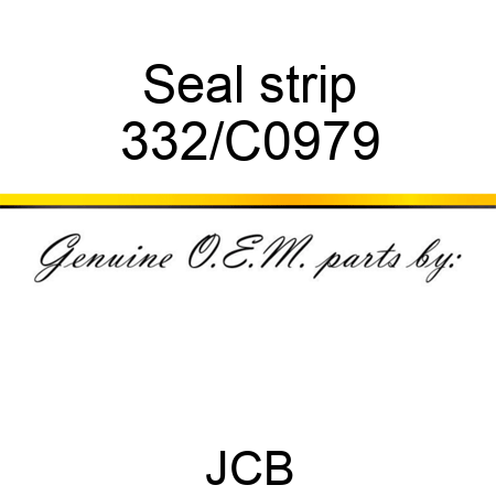 Seal strip 332/C0979