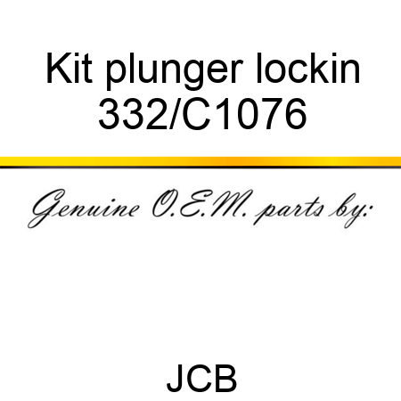 Kit plunger lockin 332/C1076