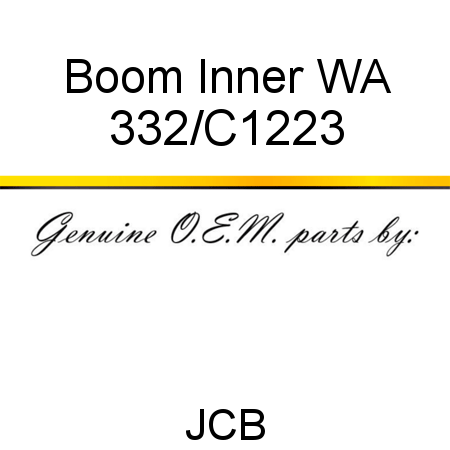 Boom, Inner WA 332/C1223