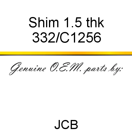 Shim, 1.5 thk 332/C1256