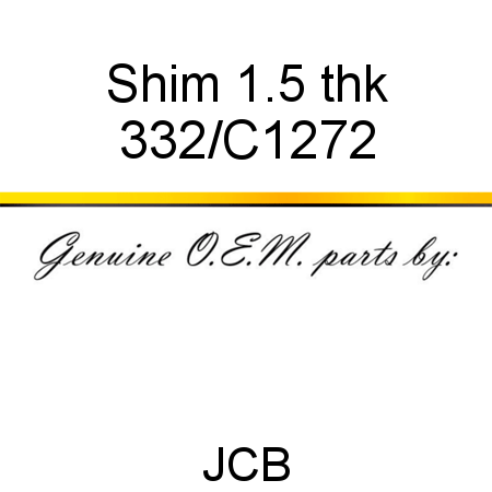 Shim, 1.5 thk 332/C1272