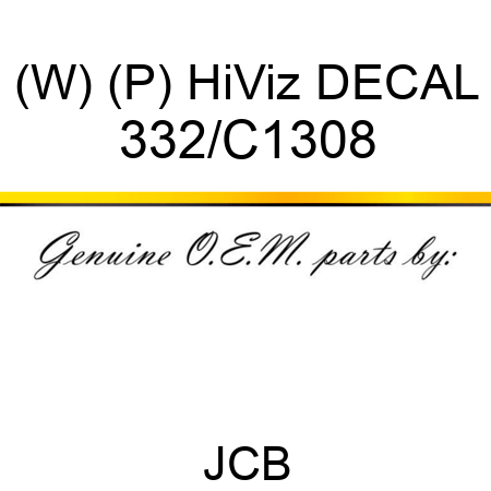(W) (P) HiViz DECAL 332/C1308