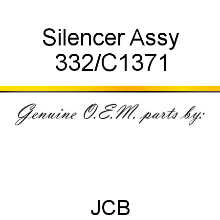 Silencer, Assy 332/C1371