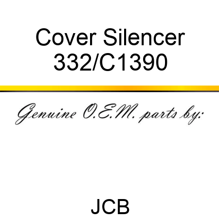 Cover Silencer 332/C1390