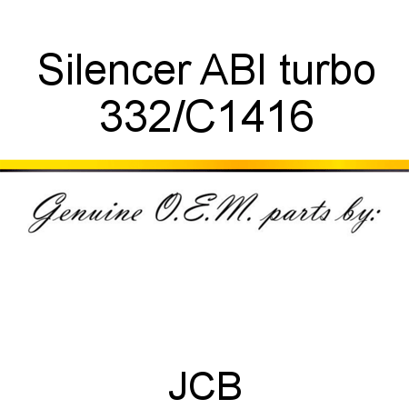 Silencer, ABI turbo 332/C1416