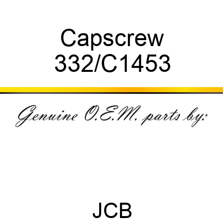 Capscrew 332/C1453