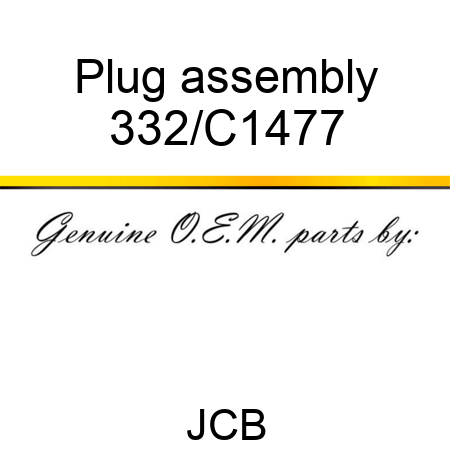 Plug assembly 332/C1477