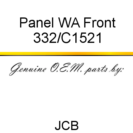 Panel, WA Front 332/C1521