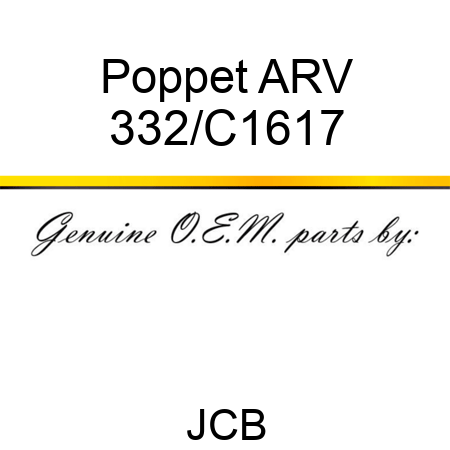 Poppet ARV 332/C1617
