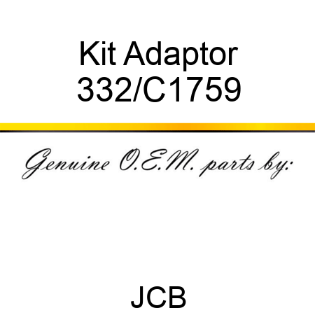 Kit Adaptor 332/C1759