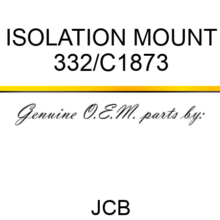 ISOLATION MOUNT 332/C1873