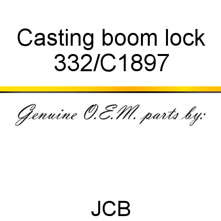 Casting, boom lock 332/C1897