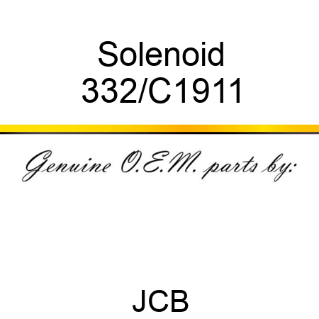 Solenoid 332/C1911