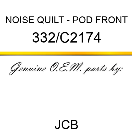NOISE QUILT - POD FRONT 332/C2174