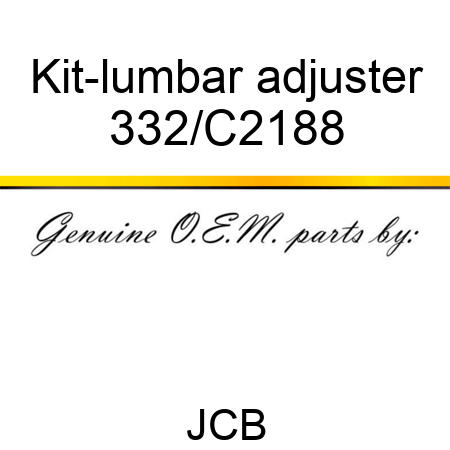 Kit-lumbar adjuster 332/C2188