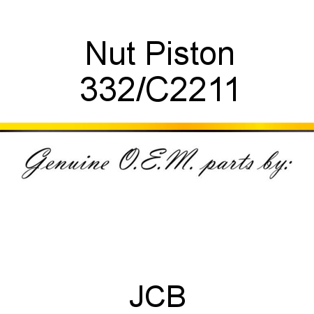 Nut, Piston 332/C2211