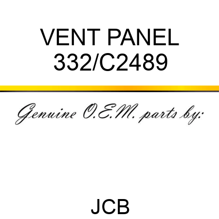 VENT PANEL 332/C2489