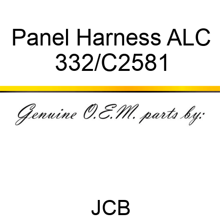 Panel Harness ALC 332/C2581