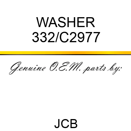 WASHER 332/C2977