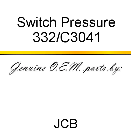 Switch, Pressure 332/C3041