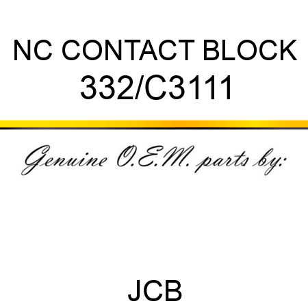 NC CONTACT BLOCK 332/C3111