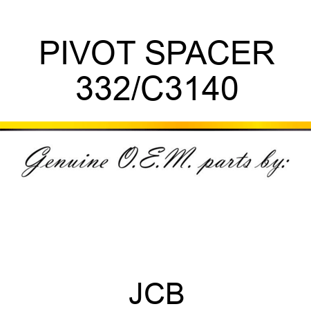 PIVOT SPACER 332/C3140