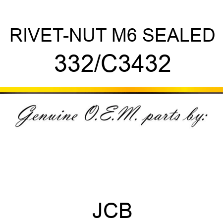 RIVET-NUT M6 SEALED 332/C3432