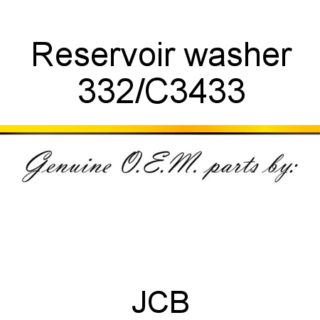 Reservoir, washer 332/C3433