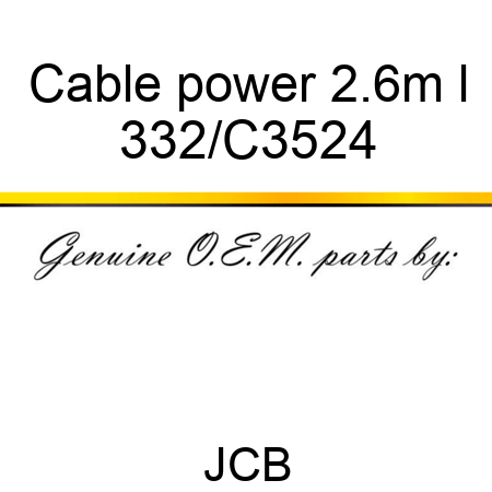 Cable power 2.6m l 332/C3524