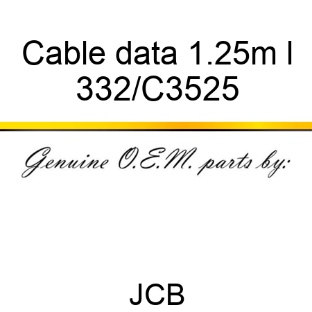 Cable data 1.25m l 332/C3525