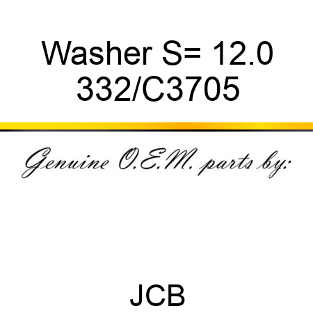 Washer S= 12.0 332/C3705