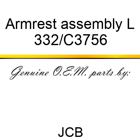 Armrest assembly L 332/C3756