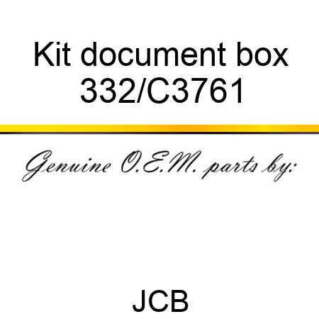 Kit document box 332/C3761