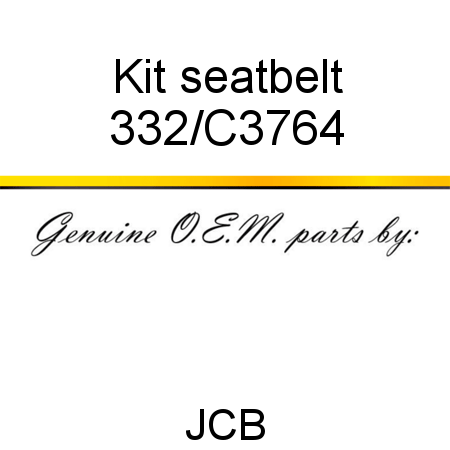 Kit, seatbelt 332/C3764